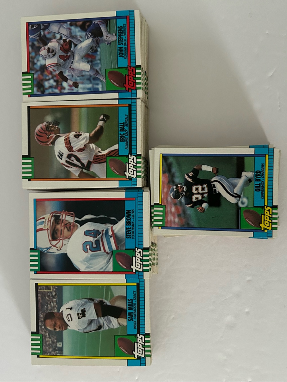 Lot of 247 Topps Vintage NFL Football Cards